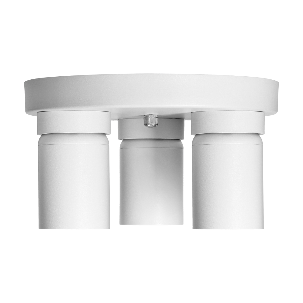 MALTA SP 3, wall and ceiling light, GU10 max. 3x12W, IP20, white, circular base